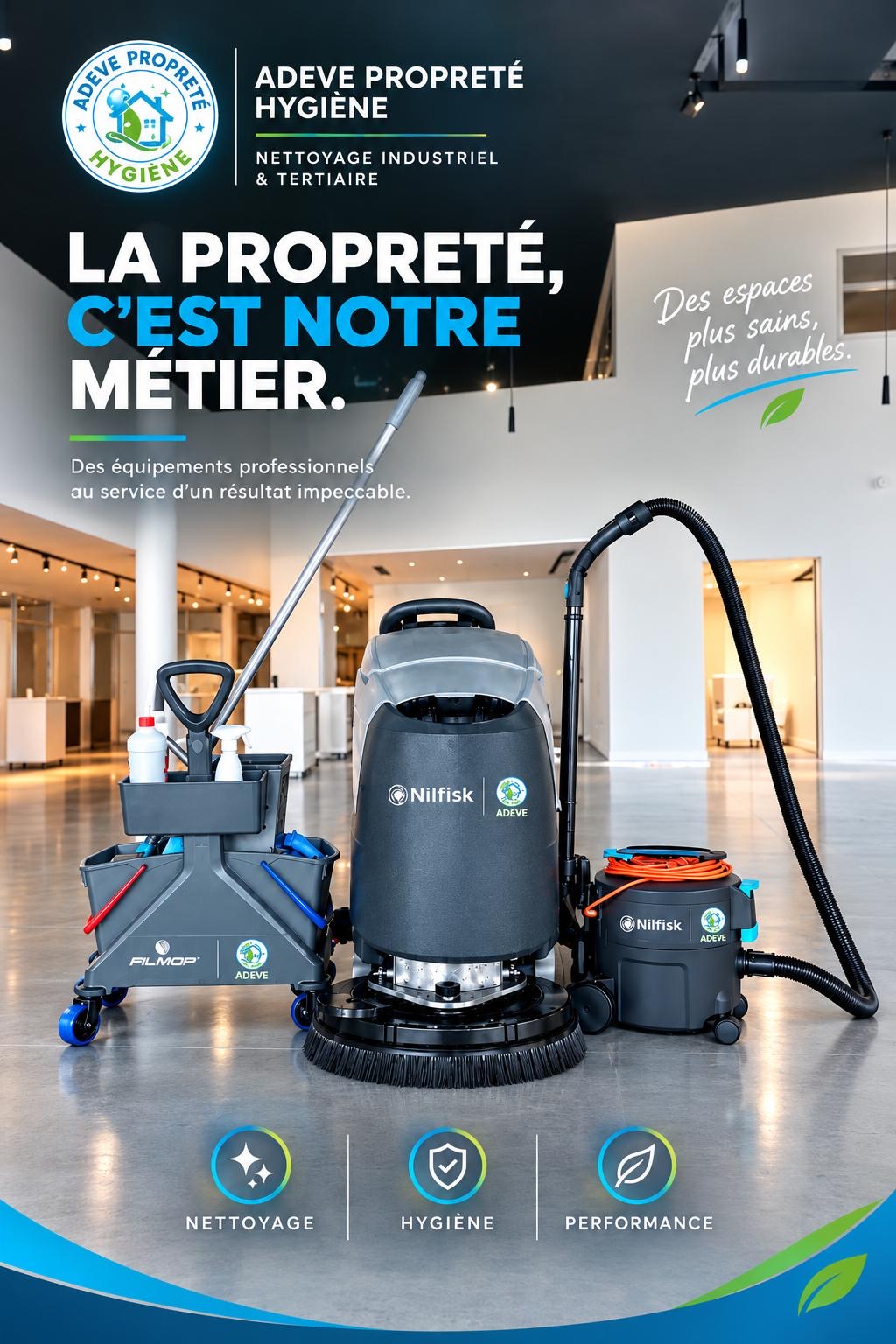 Matériel professionnel utilisé par ADEVE